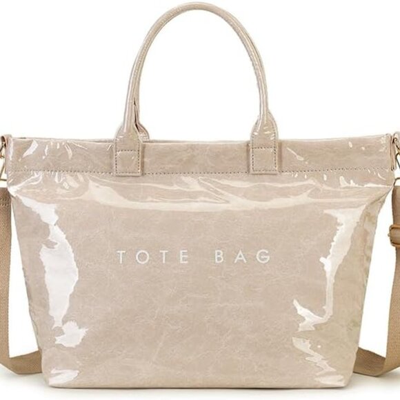 Versatile Women's Tote Bag with Adjustable Straps - Ideal for Work or Beach - Picture 1 of 6